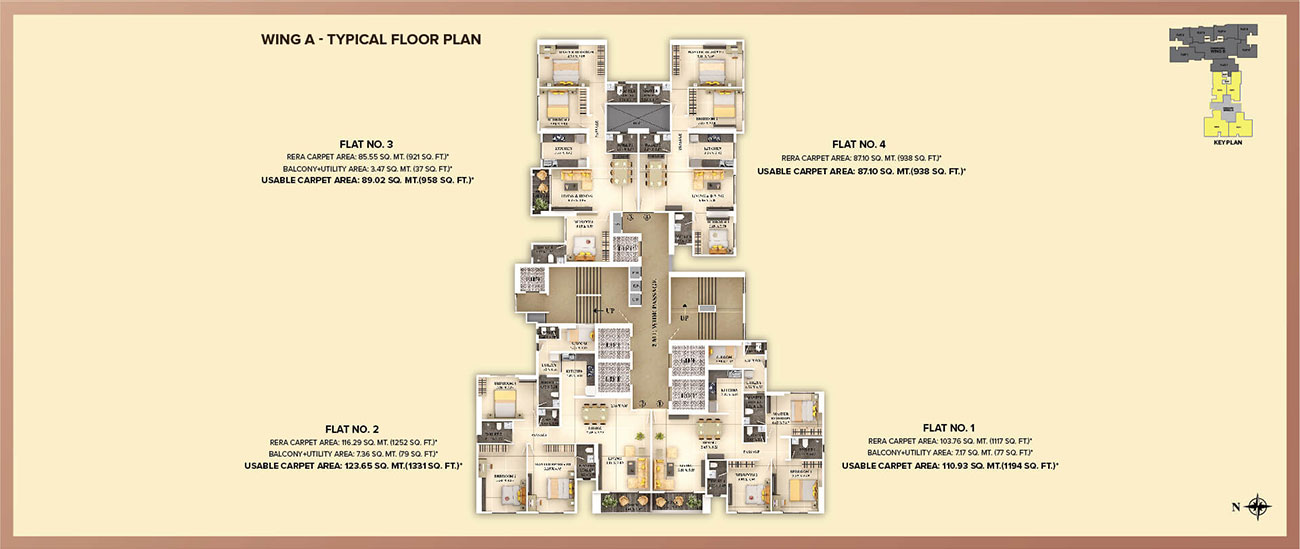 Typical Floor Plan A Wing