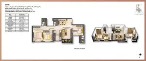 3 BHK, Wing A-Flat 3