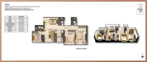 3 BHK, Wing A-Flat 4