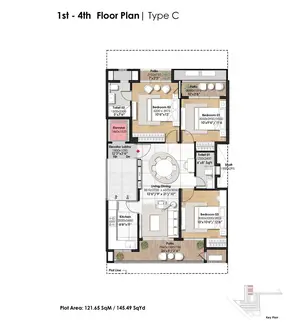 1st To 4th Floor, Type C