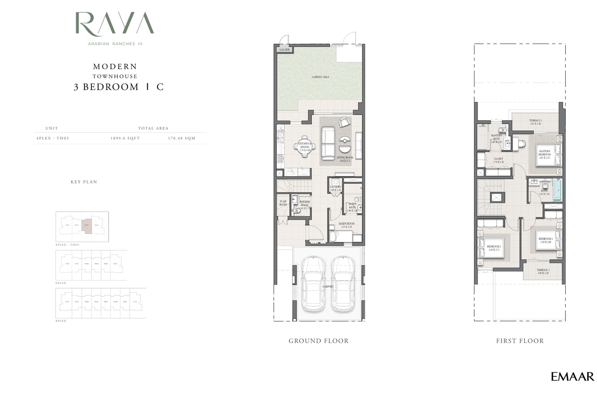 Modern Townhouse - C, Unit 4 Plex - TH03