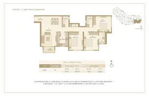 Flat No 1, 3 BHK