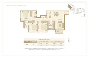 Flat No 4, 3 BHK