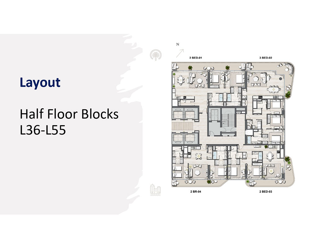 Half Floor Blocks L36-L55
