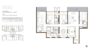 4.5 Bedroom, Typical Apartment A-Layout, Tower E