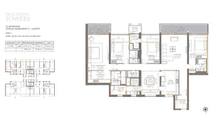 4.5 Bedroom, Typical Apartment A-Layout, Tower F