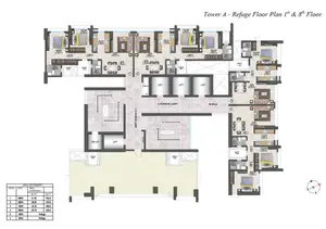 Refuge Floor Plan 1st & 8th Floor