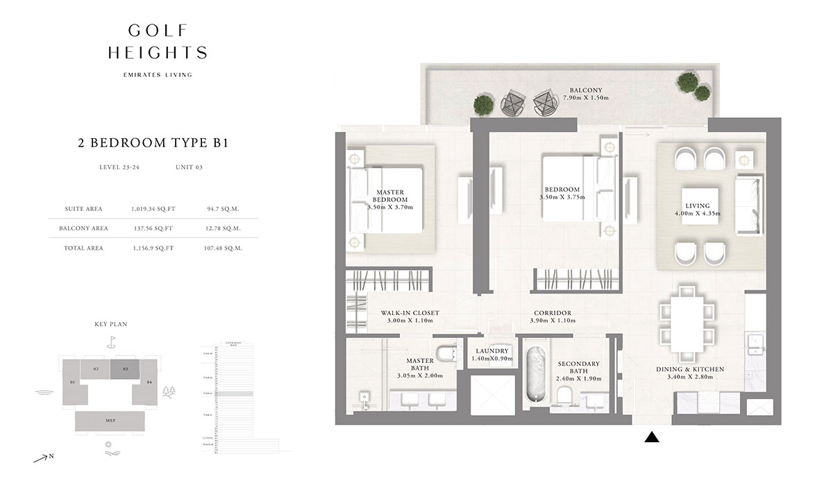 Type B1, Level 23-24, Unit 03