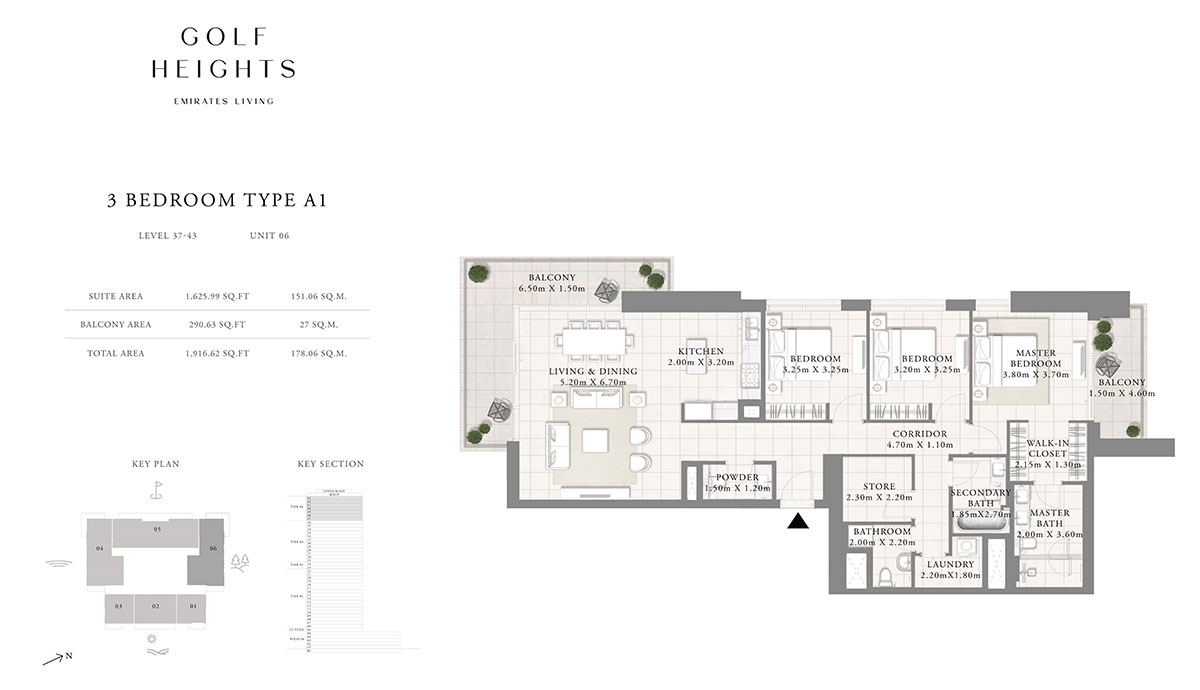 Type A1, Level 37-43, Unit 06