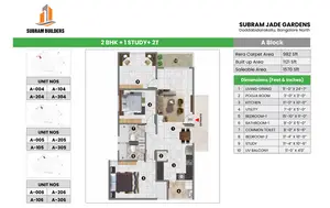 2 BHK, Block A