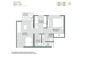 1 BHK+Deck