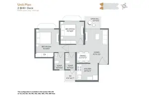 2 BHK+Deck