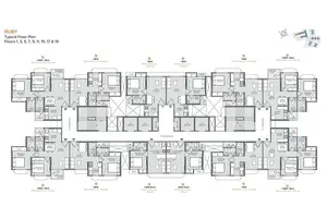 Ruby, Floor 1,3,5,7,9,11,15,17 & 19