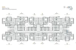 Ruby, Floor 2,4,6,10,12,14,16,20 & 22