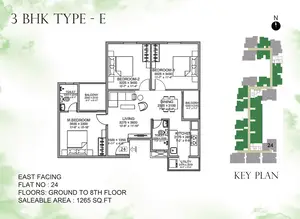 Type E, Ground To 8th Floor