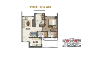Tower D - 2 BED Eden