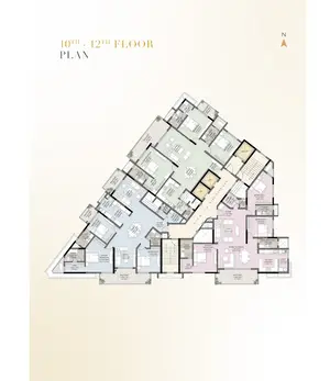 10th To 12th Floor Plan