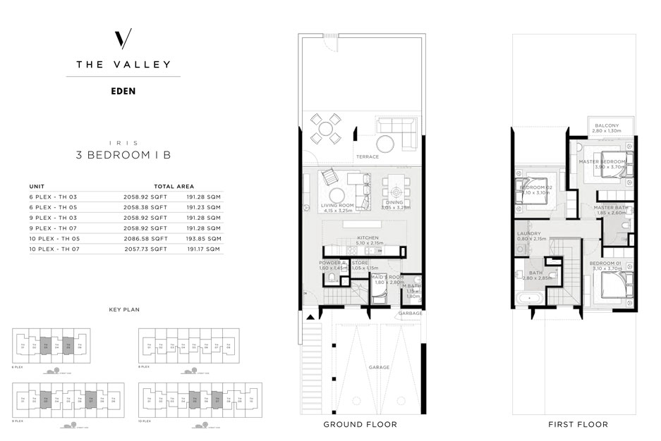 Iris , 3 Bedroom , I-B