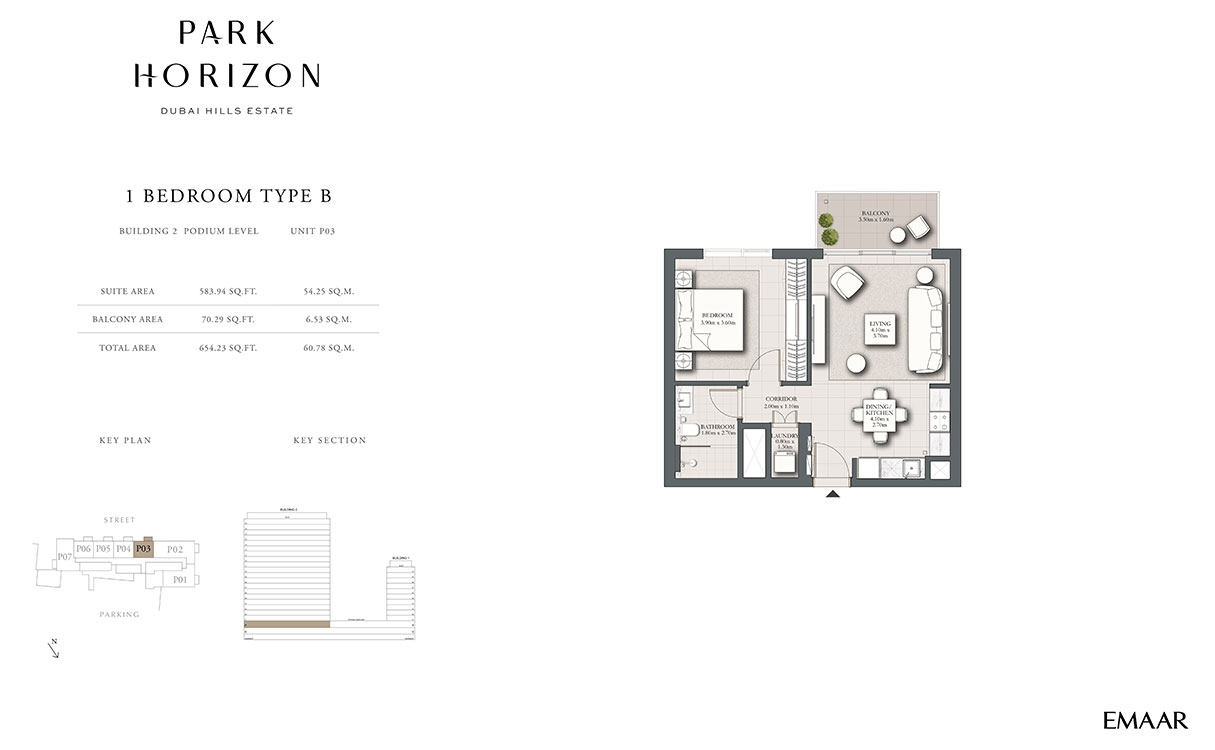 Type B, Podium Level, Unit P03