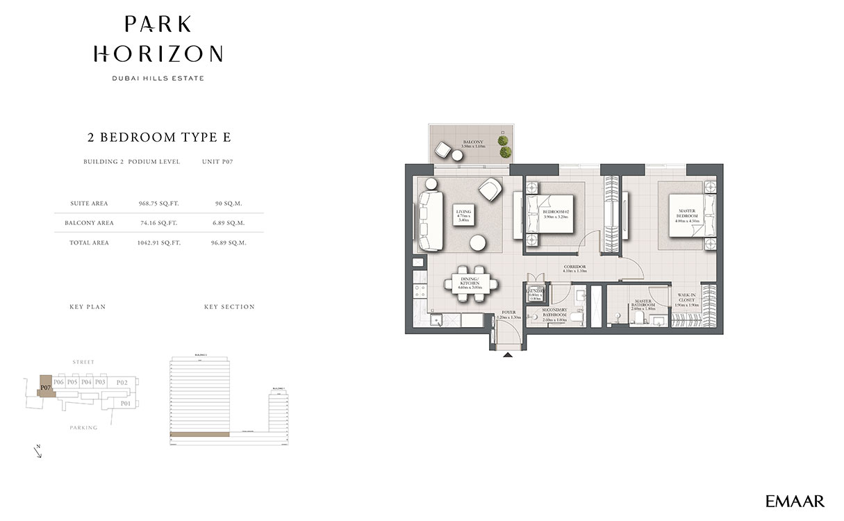 Type E, Podium Level, Unit P07