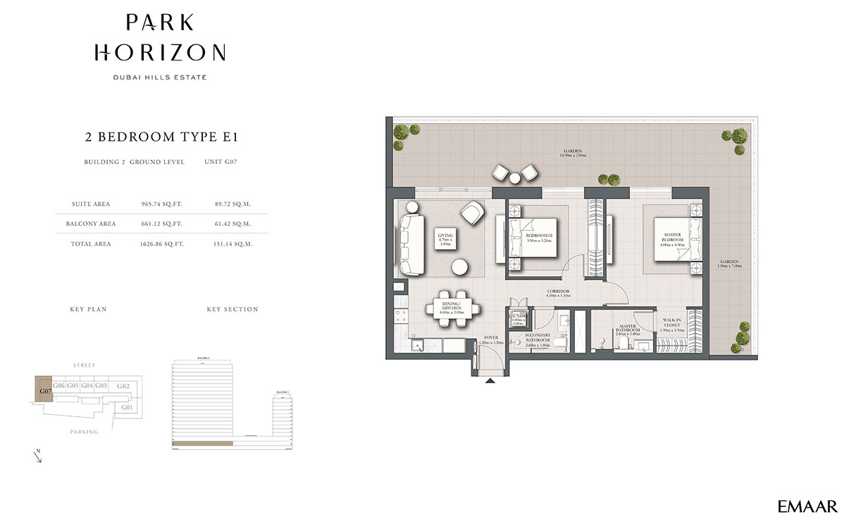Type E1, Ground Level, Unit G07