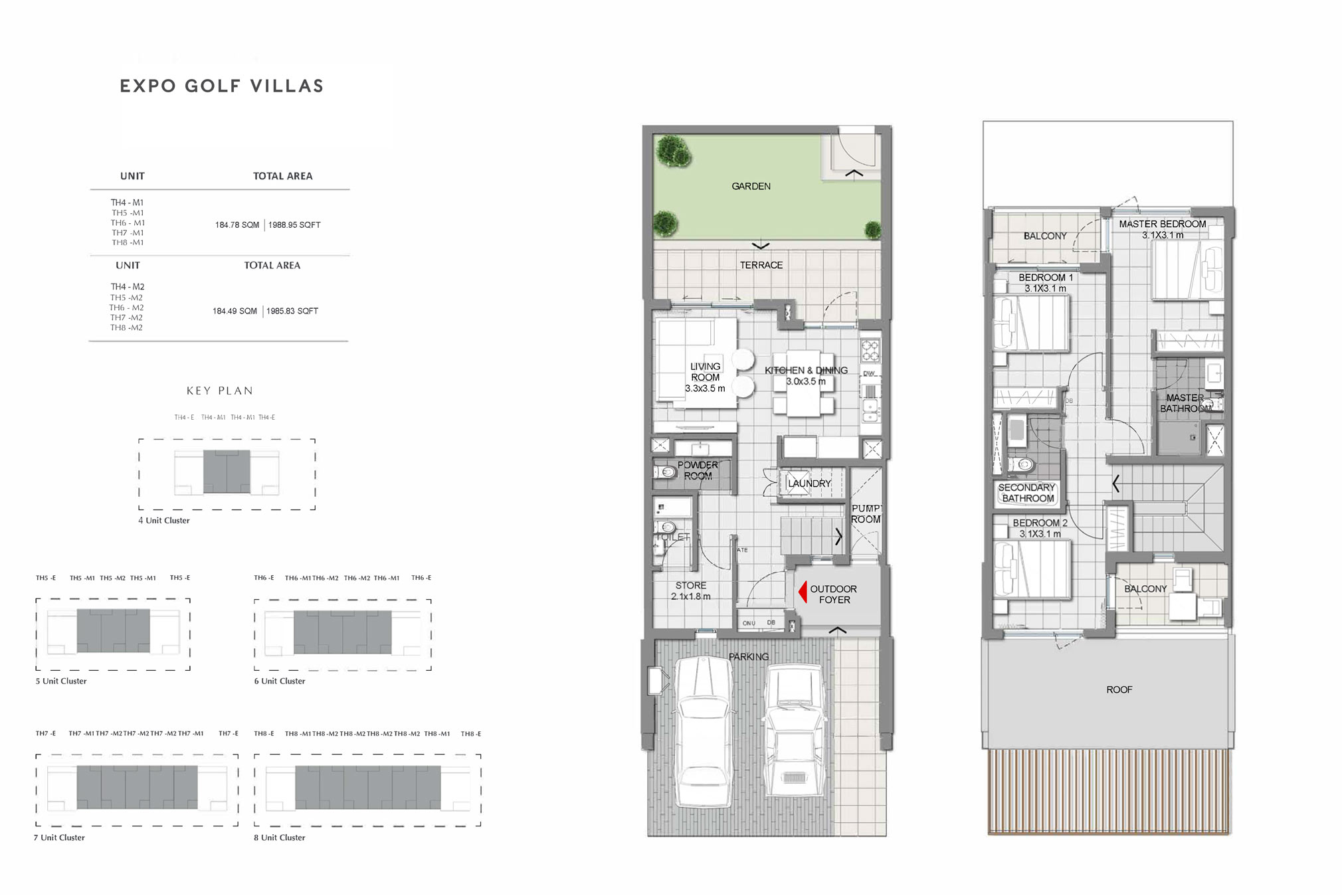 3 Bedroom Villas