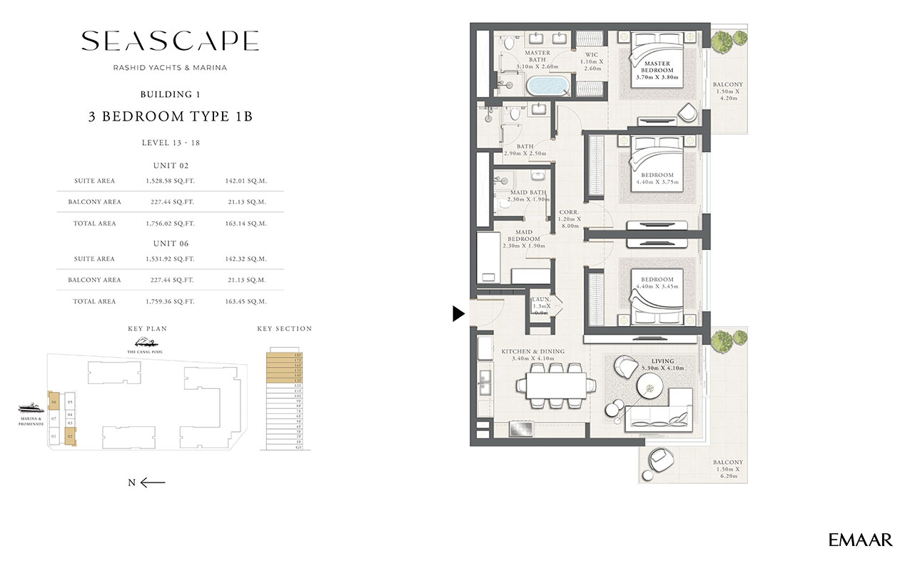 Type 1B, Level 13-18, Unit 06