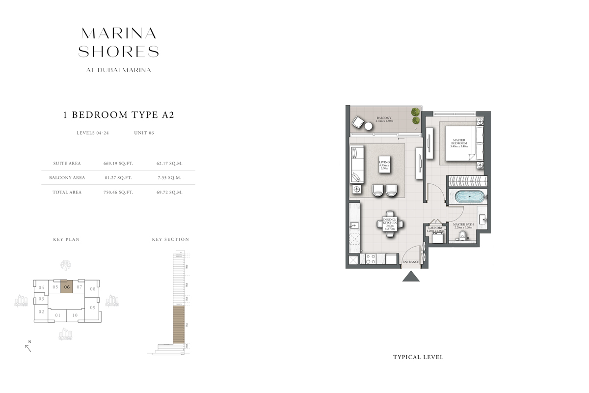 Type A2, Podium Level 4-24, Unit 6