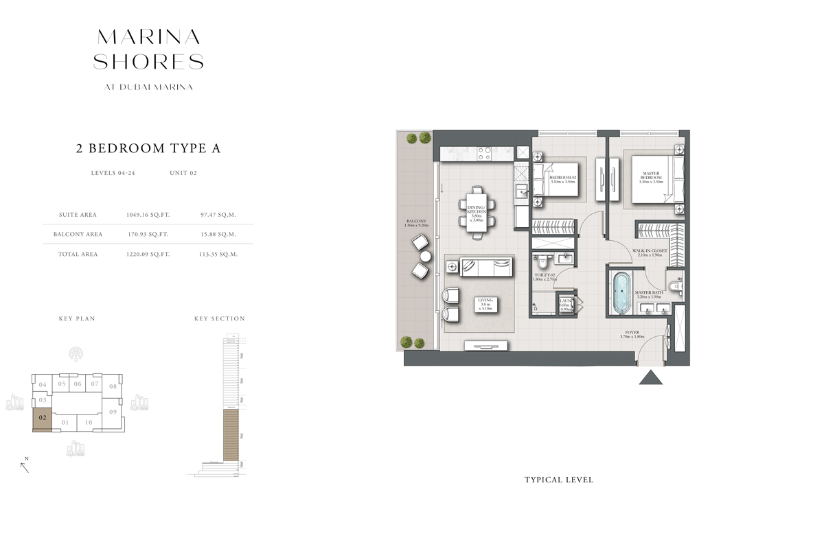 Type A, Podium Level 4-24, Unit 2