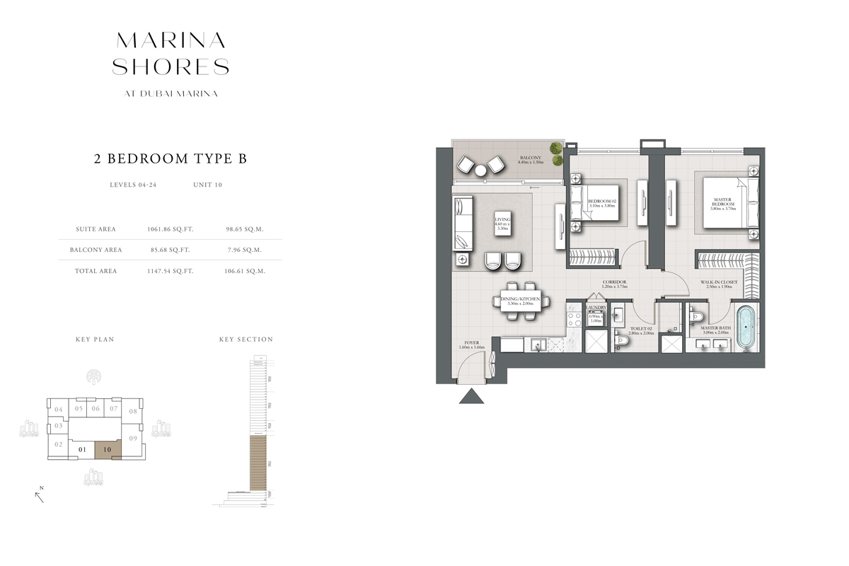 Type B, Level 4-24, Unit 10