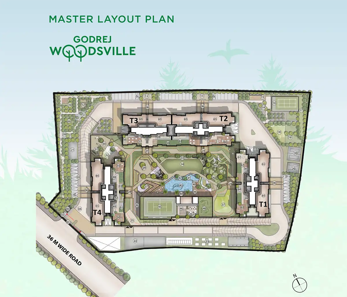 Godrej Woodsville Master Plan