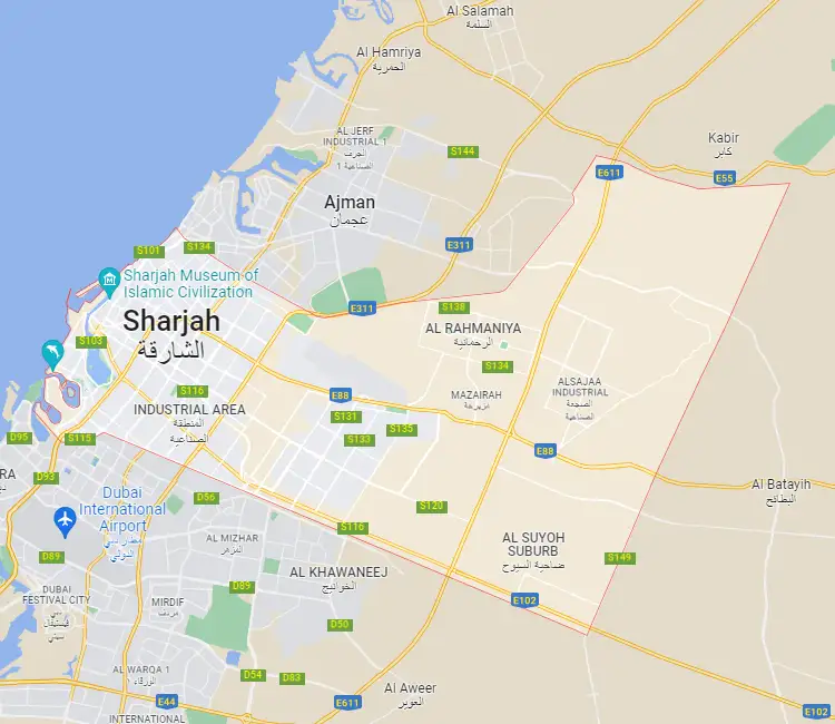Sharjah Location