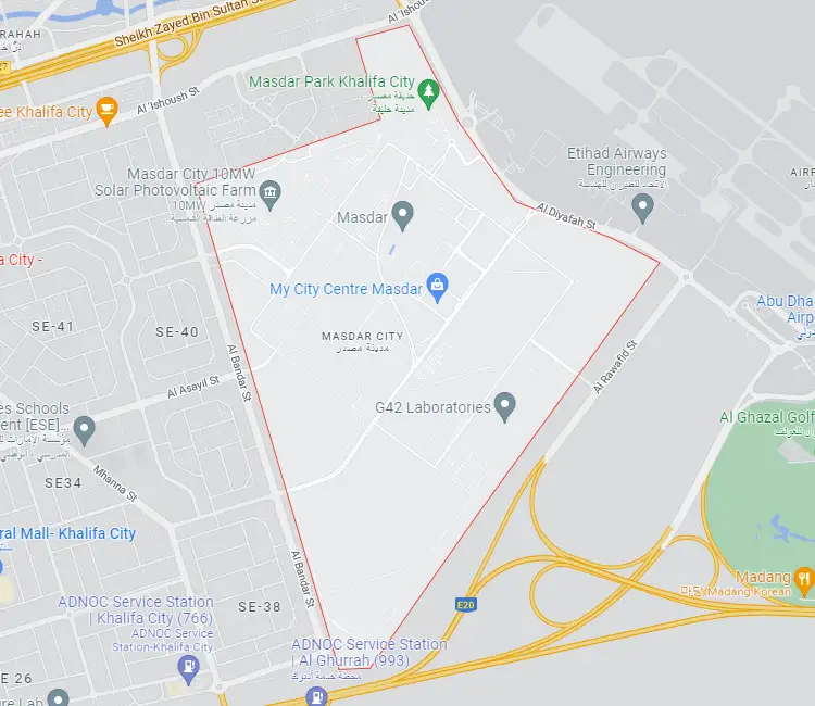 Masdar City Location