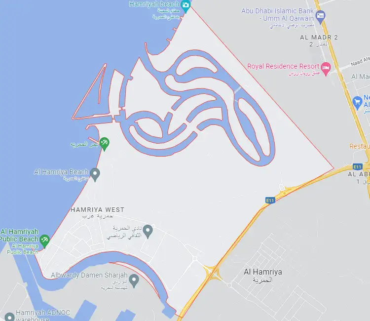 Sharjah Waterfront City Location