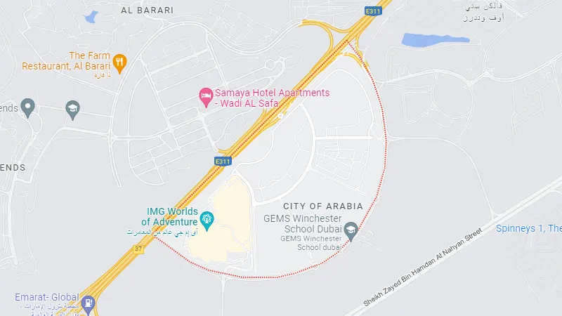 City of Arabia Location