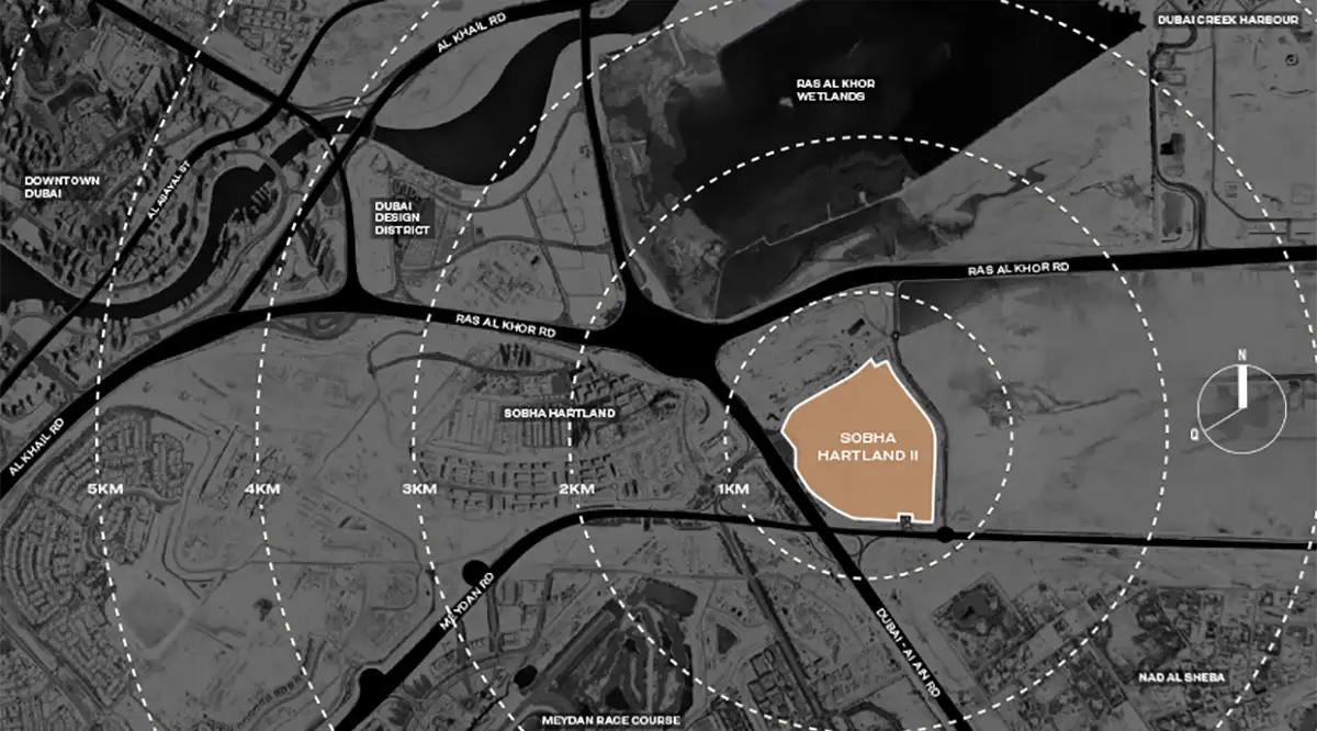Sobha Hartland II Location