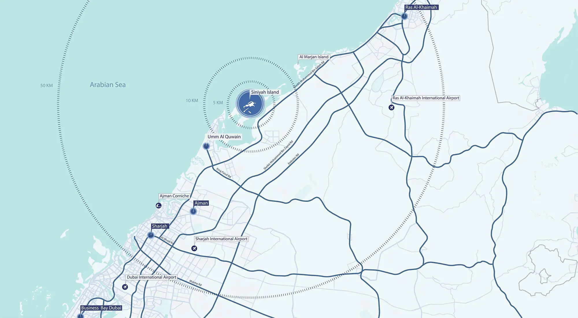 Siniya Island Location
