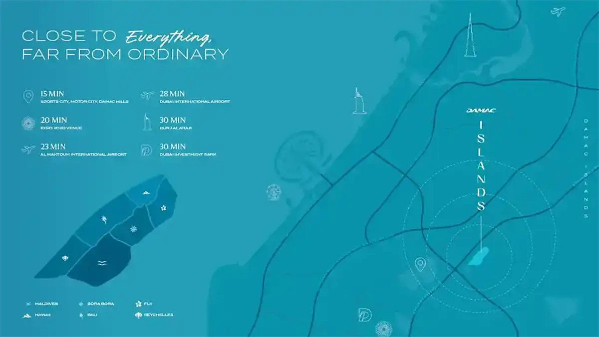 Damac Islands Location
