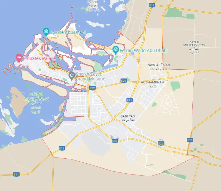 Abu Dhabi Location