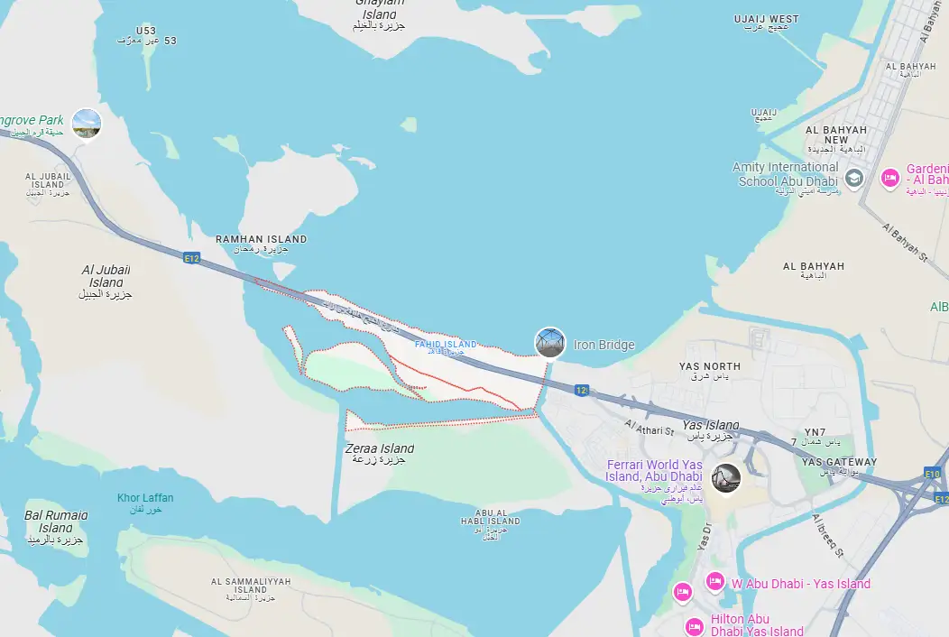 Fahid Island Location