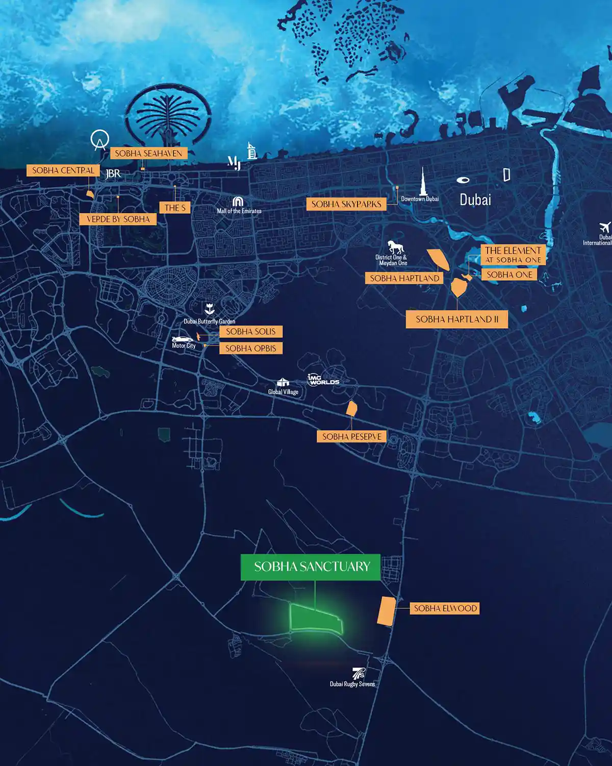 Sobha Sanctuary Location