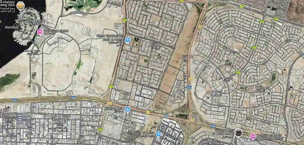 Nadd Al Hamar Location