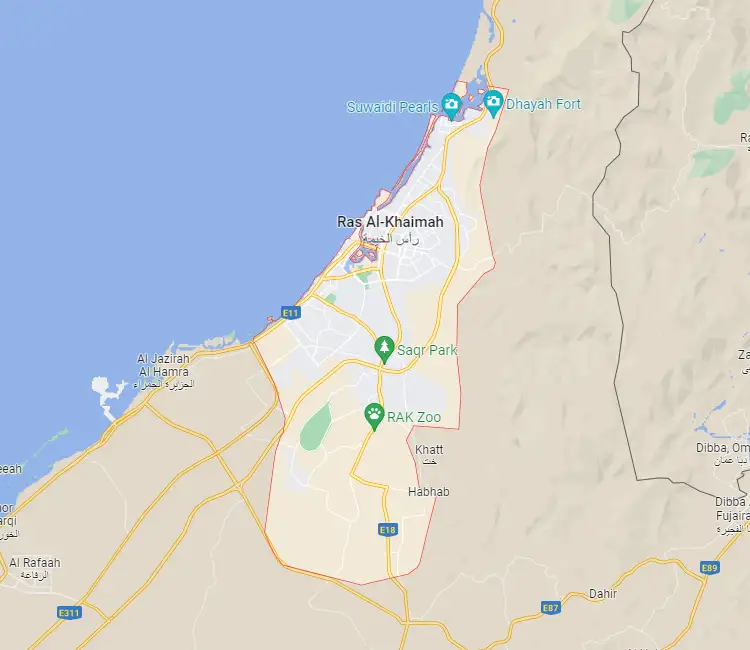 Ras Al Khaimah Location