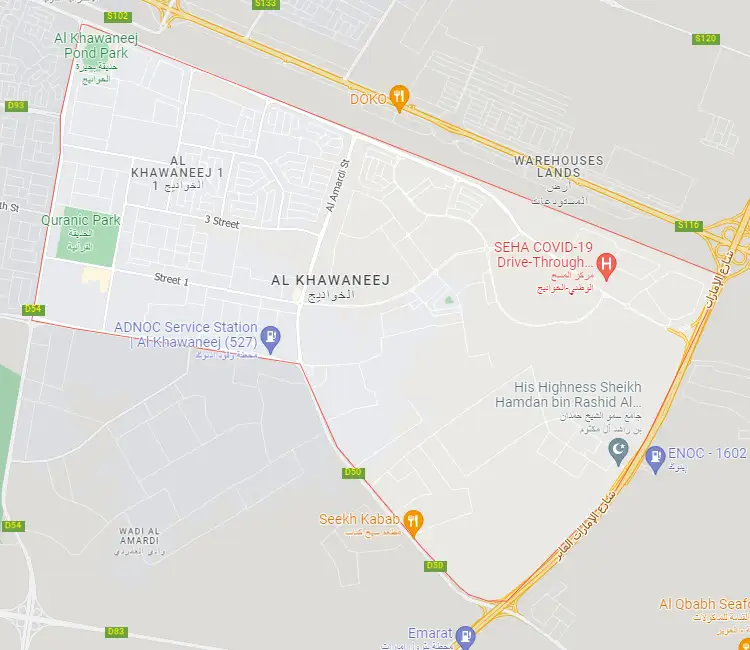 Al Khawaneej Location