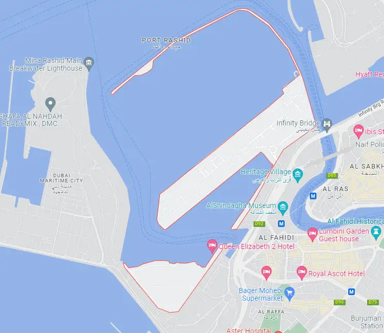 Port Rashid Location