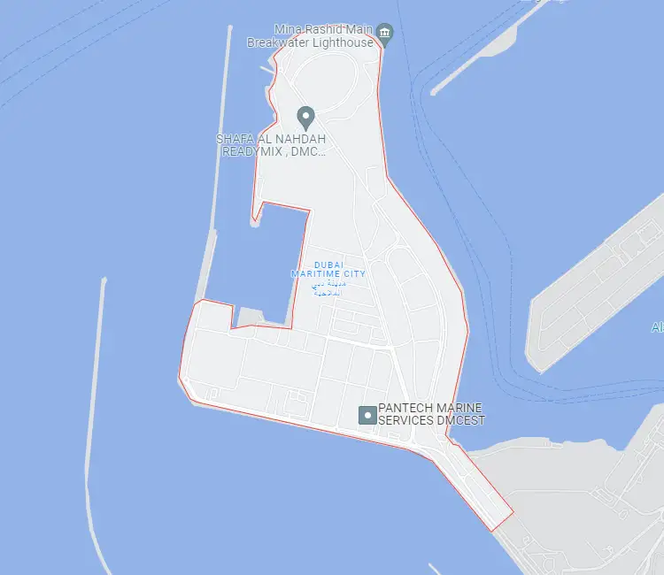 Dubai Maritime City Location