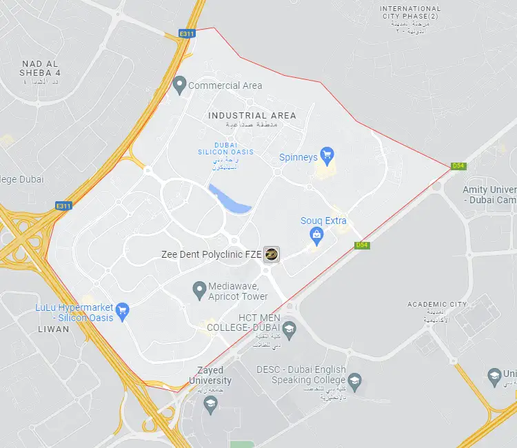 Dubai Silicon OASIS Location